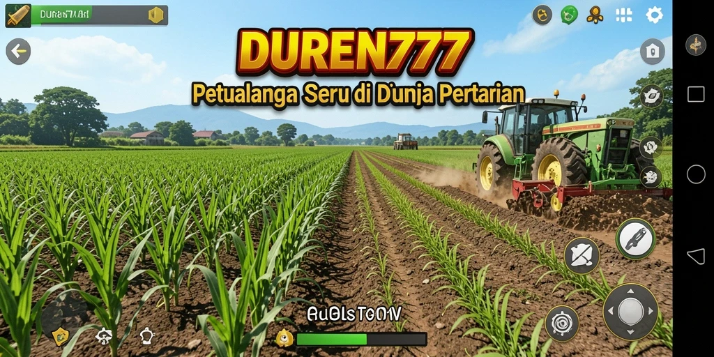 Tampilan gameplay menanam dan merawat tanaman di DUREN777.