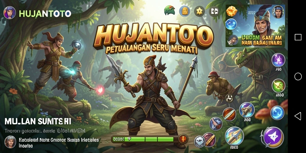 Tangkapan layar gameplay HUJANTOTO menampilkan petualangan seru dan grafis yang memukau.