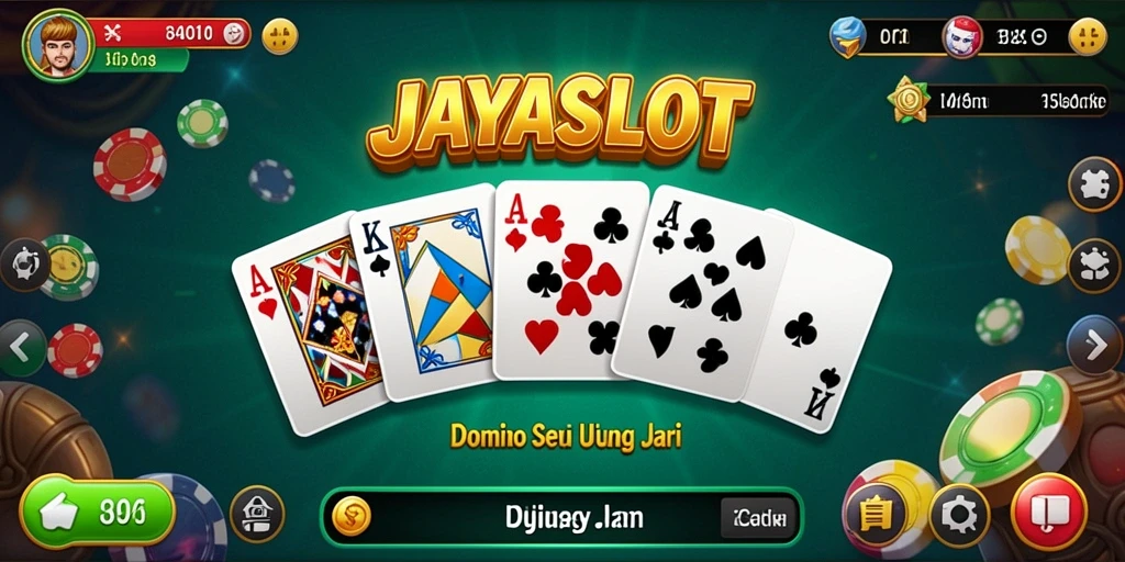 Tampilan gameplay seru JAYASLOT dalam permainan Domino.