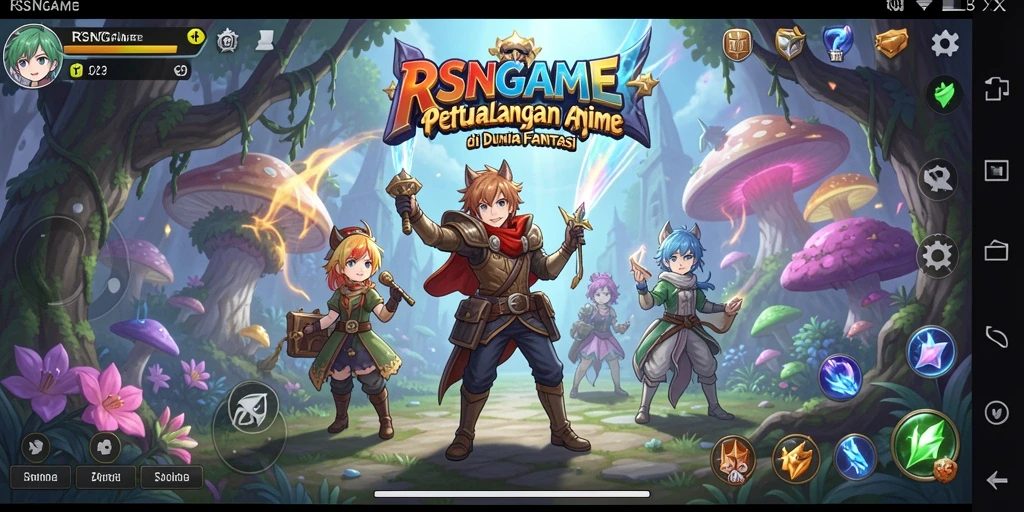 Tampilan gameplay <strong>RSNGAME</strong> yang memukau dan karakter-karakter yang dinamis.