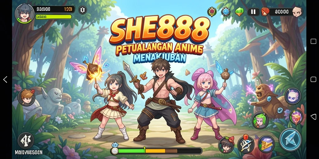 Tampilan gameplay mengesankan di dunia Anime.