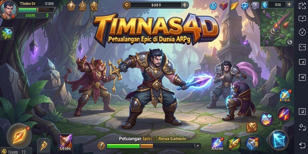 Tampilan gameplay ARPG yang mendebarkan di TIMNAS4D.