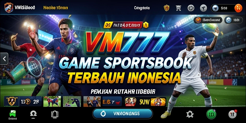 Tampilan gameplay VM777 dengan berbagai pilihan taruhan olahraga.
